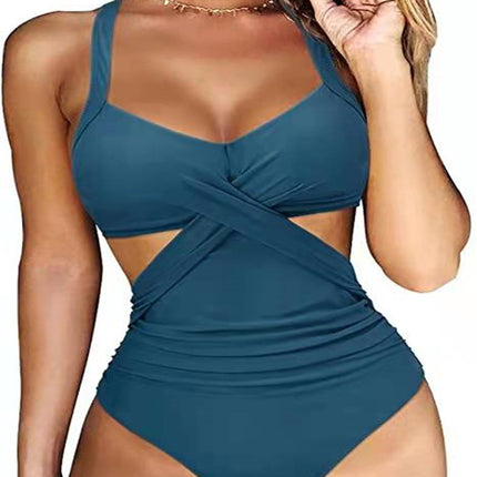 Cross Midriff Outfit Sexy Swimsuit