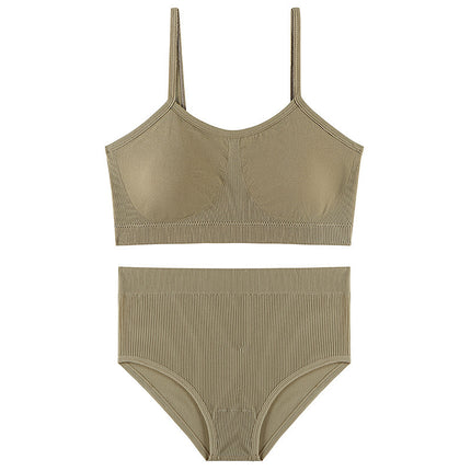 No Steel Ring Comfortable Breathable Bra & Panties Set