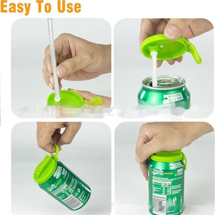 Reusable Soda Can Lid & Straw Cap