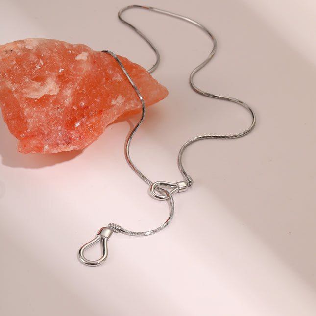 18K Gold Plated Adjustable Long Sweater Chain Necklace