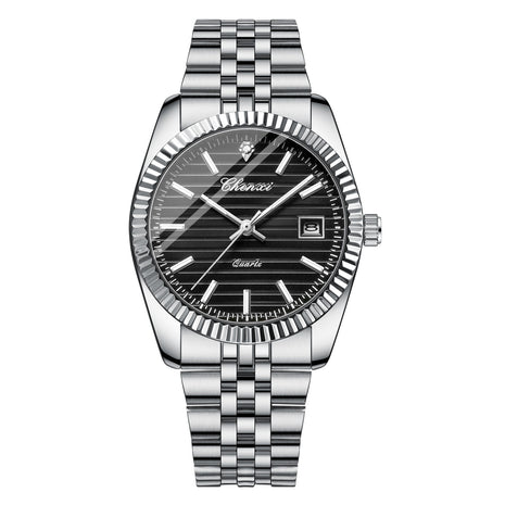 Reloj de cuarzo luminoso impermeable de calendario de negocios